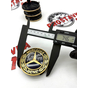 Колпачки диска Mercedes Benz 74/70/17 (BL/Gold) AL ZGS-003